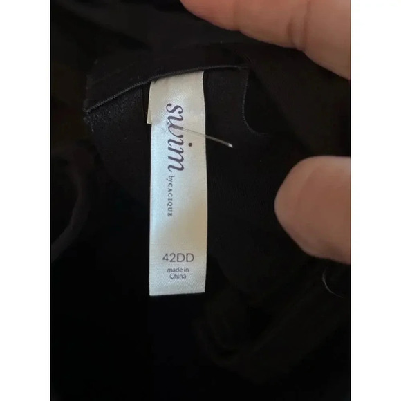 Swim By Cacique Women's Black One Piece Swimwear Tankini Size 42DD - Picture 5 of 7